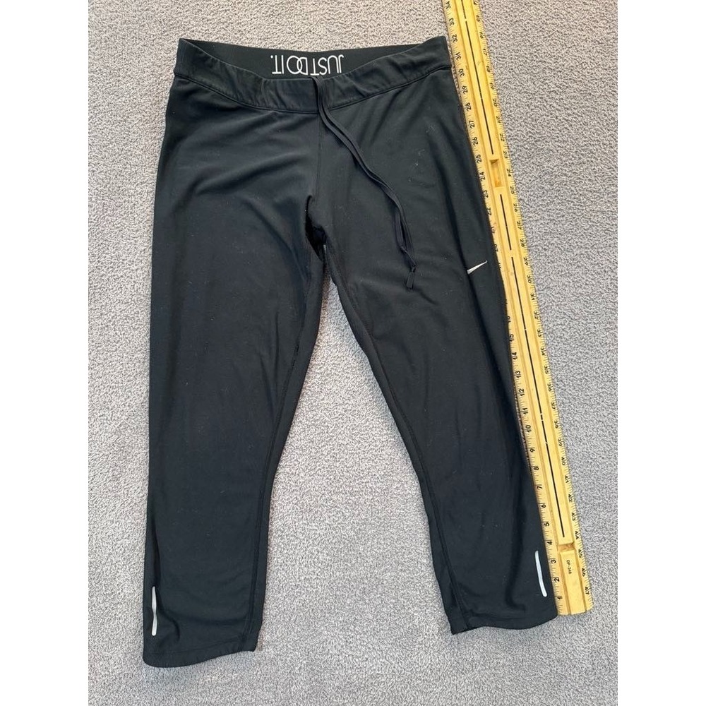 Nike Dri-FIT Black Running Capri Pants XL – Just Do It Waistband
